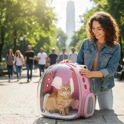 Mochila Transparente para Mascota