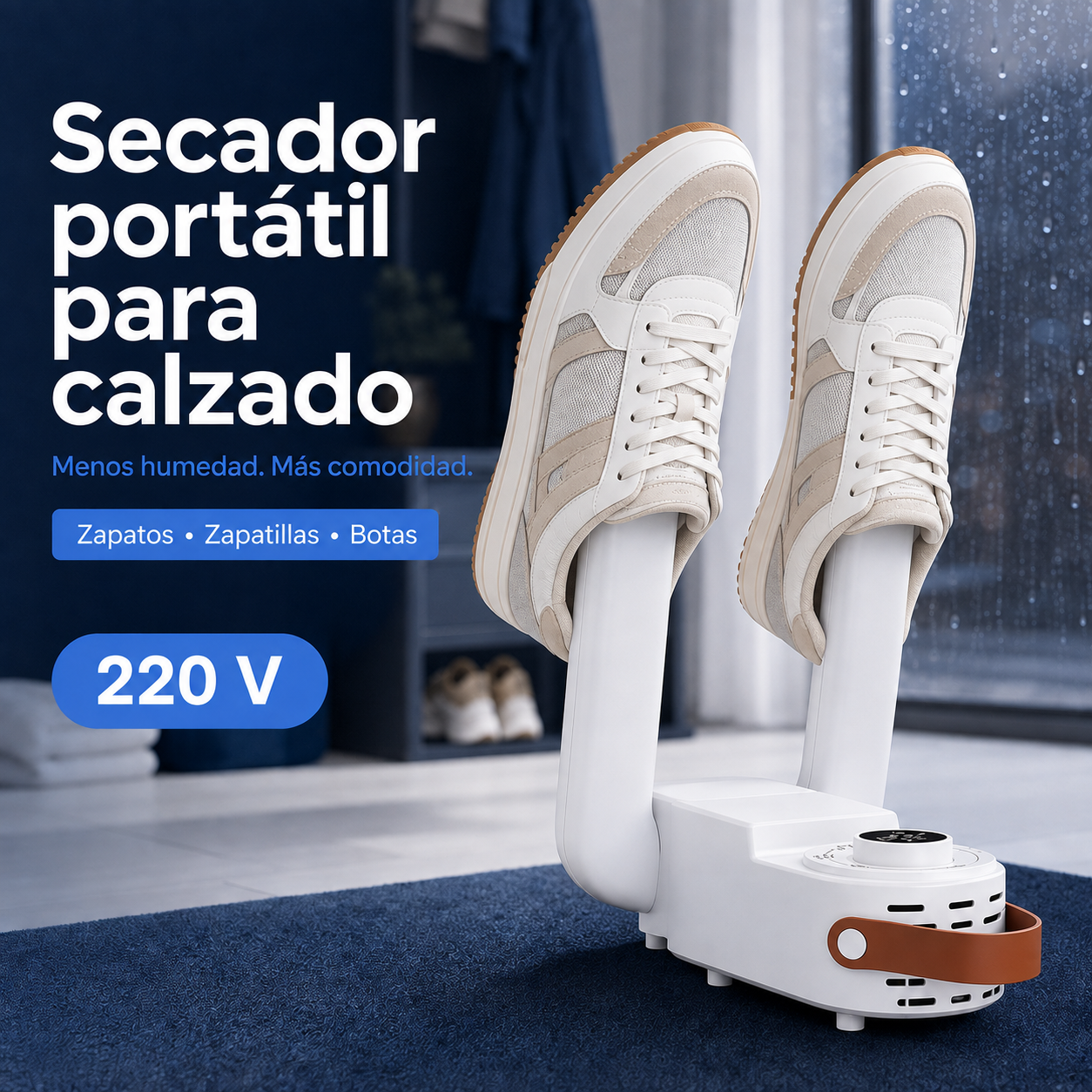 Secador eléctrico portátil para zapatos y zapatillas – 220 V