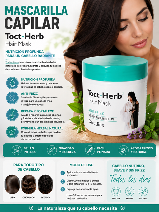 Mascarilla capilar para controlar el frizz