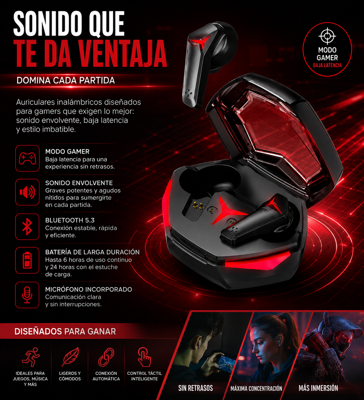 Auriculares TWS DX21