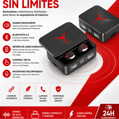 Auriculares deportivos impermeables M90