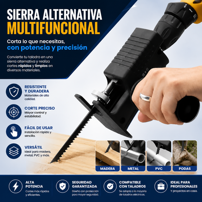 Adaptador convertidor de taladro a sierra