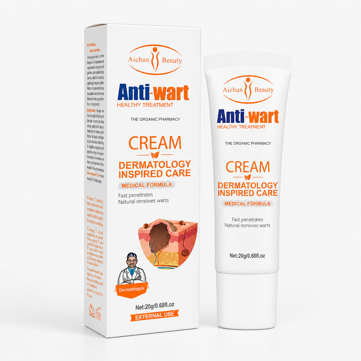 Crema antiverrugas