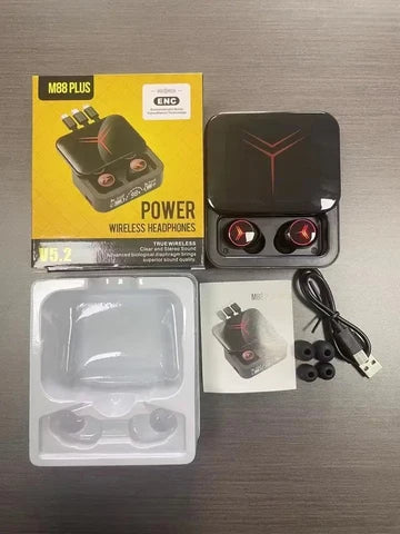 AURICULARES M88 PLUS POWER BANK